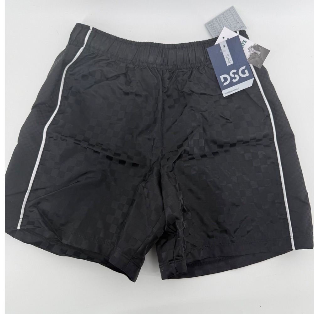 DSG Boys Woven Soccer‎ Shorts Black Athletic Fit Size M 10-12